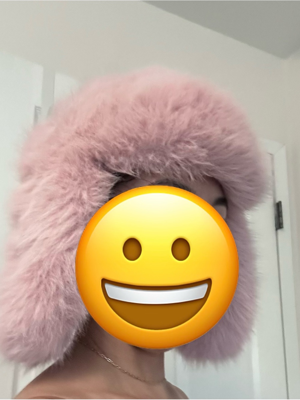 Faux Fur Trapper Hat — Blush Pink